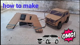 how to make cardboard car at home cardboard BMW  bike wali video  #viral # tractor #cardboard