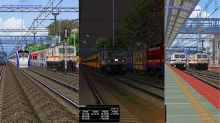 🚄⚡️ Luxury on Tracks! Watch RAJDHANI, VANDE BHARAT & SHATABDI OVERTAKE at 130 KM/H! 😍 MSTS GAMEPLY🇮🇳