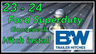 B&W Turnover Gooseneck Hitch Install | 2023-2024 F250 & F350