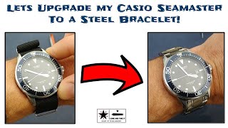 Lets Upgrade my Casio MTD-1051 Seamaster with a Steel Bracelet