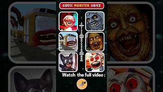 Guess The MONSTER'S VOICE - Eeat Monster | Car Eater, Bus Eater