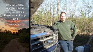 Part 1 How to Replace 1996 Ford F 250 7.3L Powerstroke Diesel Water Pump