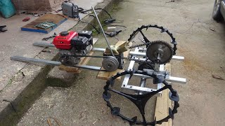 homemade rice transplanter part3, add power system