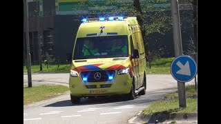 Nieuwe Ambulance's 21-113 en 21-114 met spoed naar meldingen in Oss