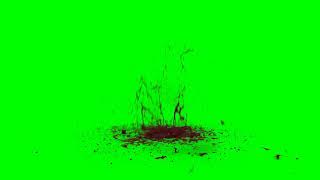 Blood explosion green screen fx