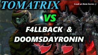 Doom Eternal Battlemode | TOMATRIX VS F4LLBACK AND DOOMSDAYRONIN