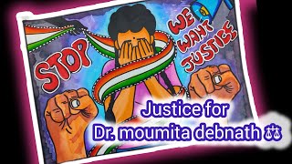 Justice for Dr. moumita debnath ⚖️ / RG kar Rape-Murder Case / Stop violence against women drawing