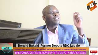 Outgoing Kabale District Deputy RDC warns his Successor on increased land cases in the District.