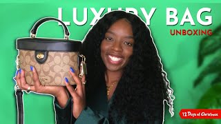 Coach Kay Crossbody In Signature Canvas | LUXURY HANDBAG UNBOXING | VLOGMAS DAY 1 | Shanice G