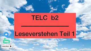 leseverstehen b2 Teil 1.5