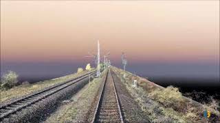 Pix4D - 3D fly-through of a railway track in Germany