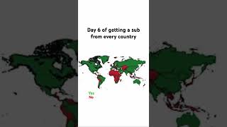 Day 6 of getting a sub from every country #countries #geography #shorts #subscribe #views #mapping