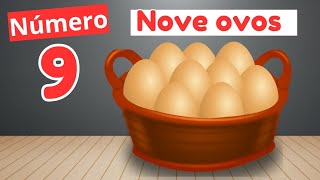 Número 9| NÚMEROS para CRIANÇAS - Aprendendo os NÚMEROS