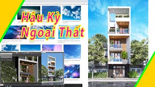 Hậu Kỳ Ảnh Render 3Ds Max Ngoại Thất Với Photoshop