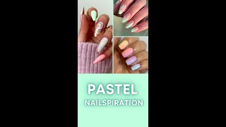 Pastel Nail Designs 🍭 | Pastel Nailspiration | Spring Nails 2021 #shorts