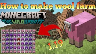 How to make wool farm in Minecraft pocket edition 1.19