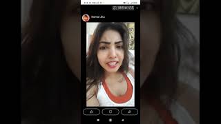 Komal Jha. I am live here video