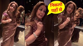 Hina Khan Angry on Papz for following her in the Lift, Seen in Severe Pain while going for Shoot