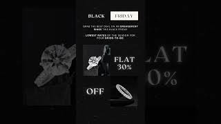 Flat 30% Off On Engagement Rings | Black Friday Sale #blackfridaysale #yt #labdiamond #sale