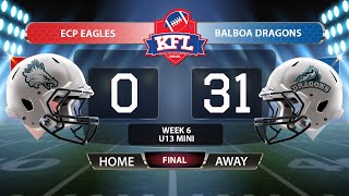 KFL U13 Mini Contact - ECP Eagles vs Balboa Dragons