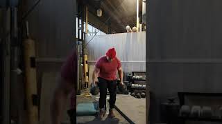 Attempt to lap Two Thomas Inch Dumbbells