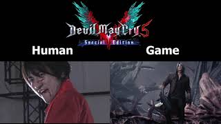 Comparing Ending scene fight action : Devil May Cry 5