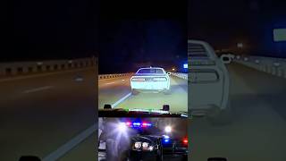 Police chasing racing Hellcat🤯!! #dodge #youtubeshorts #hellcat