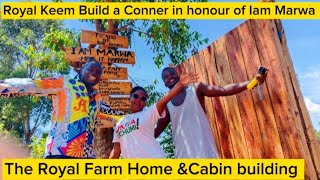 @Royalkheem BUILT A CONNER IN HONOUR OF @iammarwa // First Cabin Building in Nyabohanse