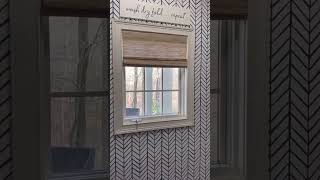 Woven Wood Shades In Laundry Room