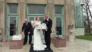 Mr and Mrs Charles D'Angelo Wedding Dove Release