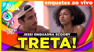 👁️BBB22: TRETA FAZ JESSILANE CHORAR  + ENQUETES AO VIVO!