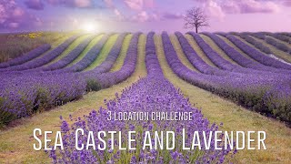 Landscape Photography Sea, Castle and Lavender challenge