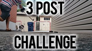 Backyard Trick Shots: 3 Post Challenge