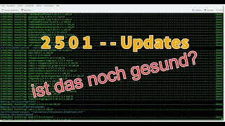 Neues Netzwerk - OpenSuSE Tumbleweed - mal eben 2501 Updates einspielen. Uff.