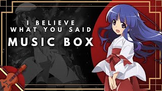 Higurashi no Naku Koro ni Gou/ひぐらしのなく頃に業 Opening - I believe what you said - Music Box Cover