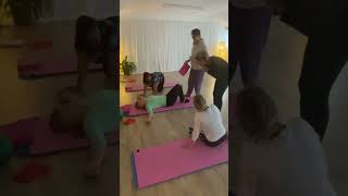 Pilates Teacher Training tips Hip Rolls   Students learning together