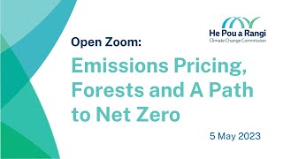 Open Zoom: Emissions Pricing, Forests and A Path to Net Zero