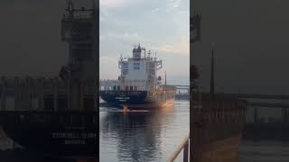 Berthing a giant container ship under ballast condition