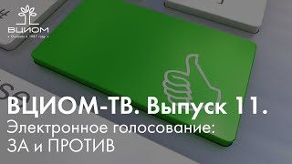 ВЦИОМ-ТВ. Выпуск 11. Электронное голосование: ЗА и ПРОТИВ