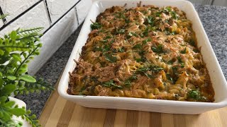 White Sauce Pasta And Chicken Bake | Creamy Bechamel Sauce