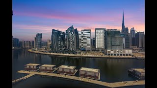 Studio Retreat with Canal and Burj Khalifa Views