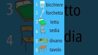 Object names in Italian.. 👻 #shorts #italian #learnitalian