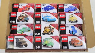 [Disney Cars] Minicars are arranged in a box and opened !! Lightning Mcqueen, Toy