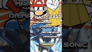 Mario Kun Vs Archie Sonic #faxorcap #mario #sonic