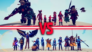 PIRATE TEAM vs FARMER TEAM - Totally Accurate Battle Simulator | TABS