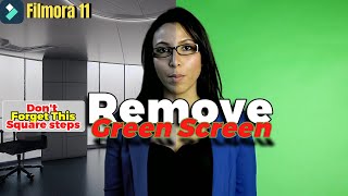 REMOVE GREEN SCREEN - GREEN SCREEN EDITING - FILMORA 11