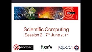 Scientific Computing 2017: Session 2