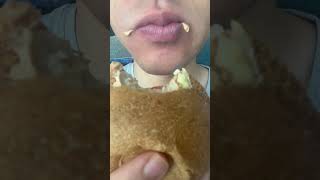 ASMR Eating cheeseburger