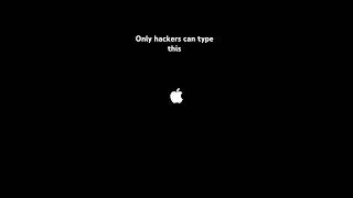 Only hackers can type this