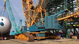 Heavy equipment crane Liebherr 750ton thiết bị nặng. Cẩu 750 tấn